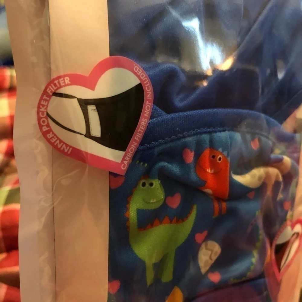 Love Bug kids face masks New! 3 pack cool flow